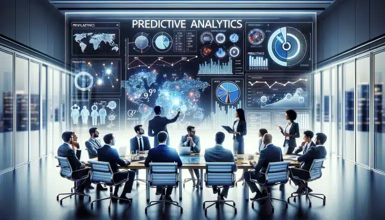 DALL·E-2024-03-14-08.13.22-Visualize-the-concept-of-predictive-analytics-in-a-professional-setting