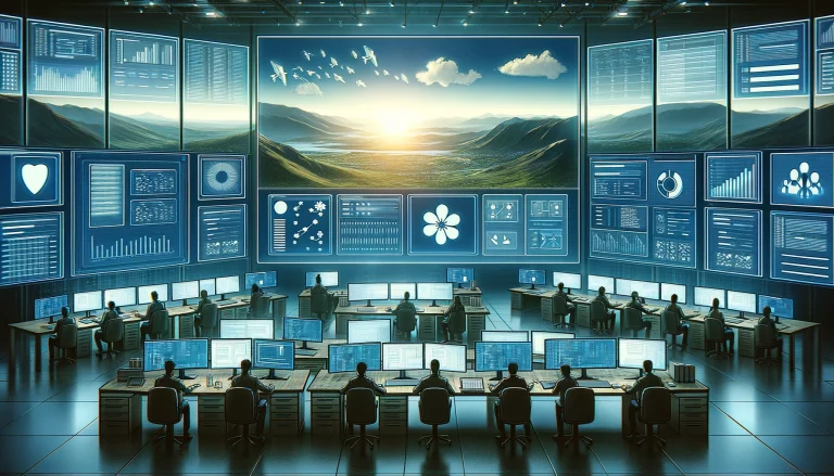 DALL·E 2024-05-19 18.48.40 - A landscape digital artwork for a blog article depicting the concept of patch management in IT